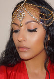 Persephone Gold Diamante Matha Patti Wedding Bridal Goddess Bohemian Boho Grecian Head Chain