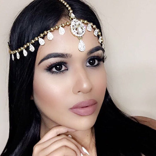 Lily Rhinestone Matha Patti Wedding Bridal Goddess Bohemian