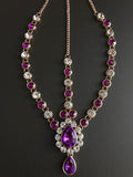 Purple Goddess Hair Jewelry Head Chain