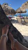 Aricia Anklets Rhinestone Gold Foot Jewelry