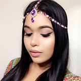 Purple Goddess Hair Jewelry Head Chain