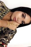 Gold Rhinestone Bling Hand Jewelry