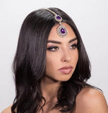 Candy Purple Tikka Maang Forehead Jewelry