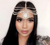 Cairo Silver Matha Patti Hair Jewelry Head Piece Wedding Vacation