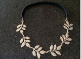 Gold Hera's Leaf Headband Grecian Goddess Wedding Bridal Metal Leaf
