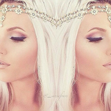 Silver Gold Flower Pearl Hair Jewelry Headband