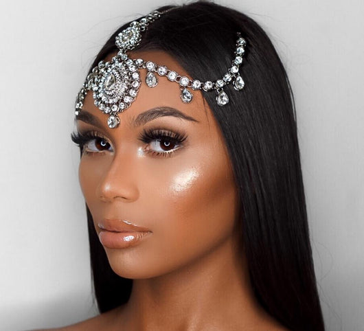Valentina Silver Goddess Prom Wedding Hair Jewelry